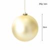 Bola navideña de plástico galvanizado de 8 cm, bola de polvo pegajoso dorado, bola de azadón, bola brillante, colgante, suministros festivos, decoración de ventanas