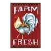 Pintura de ferro de animal personalizada decorações de parede externas penduradas pintura decorativa de fazenda country retrô americana