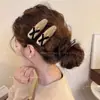 Grampo de Pelúcia Outono e Inverno Coleção Feminina Grampo Exquisito de Alto Padrão Urso Fofo Estrela de Cinco Pontas Presilha de Uma Palavra Presilha BB Acessórios de Cabelo