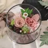 Caja de Regalo de Rosa Eterna de Flores Reales para el Día de la Madre, Maestra, Novia, Mejor Amiga Regalo de Confesión Decoración del Hogar