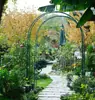 Arco de Hierro para Flores para Rosas Trepadoras, Clemátides y Enredaderas de Uva; Estructura de Soporte para Jardín Exterior