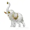 Animales de Dibujos Animados Elefante Dorado Artesanías de Cristal Adornos Simples Lujo Ligero Adornos de Escritorio para Sala de Estar Regalo de Cumpleaños