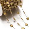 Pacote de 1m Corrente de Aço Inoxidável Banhada a Vácuo Corrente Coração de Pêssego Material para Acessórios de Colar Pulseira Brincos Artesanais DIY Joias