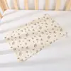 Suministro Transfronterizo de Toalla Salivadera de Gasa de Algodón Puro de Cuatro Capas, Toalla Larga Suave para Bebé, Toalla Infantil Floral, Toalla Facial para Bebé