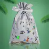 Bolsas de Regalo Navideñas Transfronterizas 2026 Modelo Nuevo Amazon Más Vendido Set de Bolsas de Regalo Navideñas Bolsa con Cordón Bolsa de Dulces