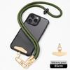 Cordón para Carcasa de Teléfono Móvil Multifuncional Anti-Pérdida Correa Tejida para el Cuello Ajustable Larga Correa para Teléfono Portátil