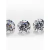 Zirconia Cúbica Blanca Redonda de Ocho Corazones y Ocho Flechas de 0.8-3 mm Piedra Suelta Joyería Incrustación Colgante de Zirconia Cúbica