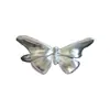 Anillo de Mariposa para Mujer Todo Fósforo Explosivo Alto Valor Estilo Ins Diseño de Nicho Proceso de Dibujo de Alambre Anillo Ajustable Abierto