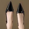 Sandálias Baotou Elegantes Socialites Salto Alto Francês Feminino Salto Agulha com Saia Desgaste Uma Palavra Boca Rasa Sapatos de Camada Única com Estilo Chanel Pequeno