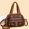 Bolsa Feminina 2026 Nova Bolsa de Ombro em Couro Macio Versátil Texturizada Bolsa Transversal Feminina Grande Capacidade Leve Bolsa de Mãe