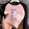 Camiseta Térmica de Manga Larga Raglán 2026 Nueva Otoño/Invierno Niños Versátil Camiseta Base Ropa de Otoño de Moda para Niñas