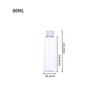 Garrafa Plástica Pet 500ml Transparente Redonda Tampa Flip Rosqueável Frasco de Amostra para Viagem de Cosméticos Garrafa de Loção