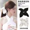 Bufanda Cuadrada de Otoño e Invierno Scrunchie de Moda 2025 Nueva Goma para el Cabello de Satín Estilo Coreano Cuerda para Moño Bajo para Mujeres