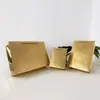 Bolsa de Regalo, Bolsa de Cartón Dorada, Bolsa para Empaque de Joyería, Bolsa de Regalo para Joyería, Bolso de Mano, Logo Personalizable Listo para la Venta