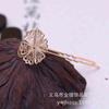 Joias DIY cocar 24k cor ouro grampo de cabelo passo acessórios de roupa chinesa cocar antigo borla grampo de cabelo retrô B677