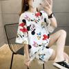 Pijamas de verano para mujer, sueltos, de talla grande, bonitos y bonitos, de manga corta, para estudiantes, estilo coreano, ropa de abrigo, ropa para el hogar, traje