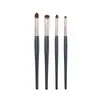 Cangzhou pincel de maquillaje 5 pinceles pequeños de pelo de caballo para sombra de ojos detalles set de pinceles para halo principiante ojo pincel súper suave