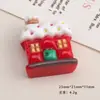Accesorios de Resina DIY de Dibujos Animados Joyería Engrosada 16 Pegamento de Crema Navideño Pasadores Fundas para Teléfonos Móviles Hebillas de Zapatos Llaveros