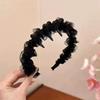 Diadema de Terciopelo Primavera y Verano Diadema para Mujer Celebridad de Internet 2024 Nuevo Cabello Presionado Retro Francés Tocado de Alta Gama