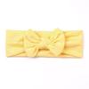 Europeu e Americano Nova Banda de Cabelo do Bebê Banda de Cabelo Crianças Liso Bow Headband Acessórios de Cabelo Nova Cor Sólida Baby Hair Band