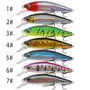Nuevo Producto Capa de Natación Completa Magneto Controlado Transferencia de Centro de Gravedad Minnow Sumergible Hundimiento Lento Cebo Falso Micro-Objeto Cebo Duro Señuelo Rayado Blanco