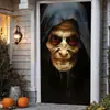 Tela de Fondo Nueva para Halloween Transfronteriza Atmósfera de Gama Alta Cubierta de Puerta Decoración de Puerta Interior Festiva Tela Colgante Personalización del Ancho de la Puerta