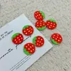 Rodajas de arcilla blanda de 2 cm, piezas realistas con forma de fruta, decoraciones para pasadores de pelo, accesorios, materiales para fundas de teléfono, suministros para manualidades DIY y colgantes