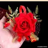 Lapela de Casamento Suprimentos de Casamento Atacado Flores Artificiais Casamento Noivo Noiva Padrinho Madrinha Pais Lapela Casamento