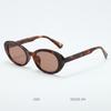 Gafas de Sol Ovaladas Estilo Ojo de Gato Europeas y Americanas Moda para Mujer Waffle de Huevo Anti-UV Fotografía de Celebridad de Internet Gafas de Sol de Alta Gama