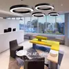 Lámpara Colgante de Oficina Creativa en Forma de C, Gimnasio, Salón de Belleza, Tienda de Ropa, Estilo Industrial, Luz LED, Luz Decorativa