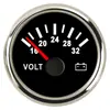 Voltímetro Digital Modificado de 52 mm Indicador de Batería Coche Barco Yate Medidor Mecánico de Coulomb Porcentaje de Potencia de Batería