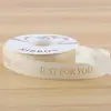 Nuevo Cinta de Estampado en Caliente con Rosca de 2.5cm Cinta Inglesa Floral Letra Inglesa Cinta para Ramo de Pastel Cinta para Atar Regalos