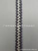 En stock al por mayor hilo dorado y plateado tejido a crochet ola estilo Chanel cinta encaje abrigo sombrero zapatos bolsa accesorios de ropa