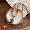 Nuevo Collar de Mariposa de Estilo Étnico Chino para Mujer, Cadena de Suéter Bohemia Retro Zen, Cadena de Cuello de Diseño Nicho