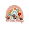 Pegatinas Divertidas de Tela Transfronterizas Personalizadas Color Texto en Inglés Bordado Bordado por Computadora Mochila Decoración de Viaje Venta al por Mayor Planchado