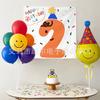 Nuevo Póster de Cumpleaños con Alfabeto Digital Escena de Fiesta de Cumpleaños Infantil Diseño de Escenario Accesorios Pancarta Tela Colgante para Disfrazar