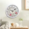 Reloj de Pared para Vigilancia del Hogar Sala de Estar Nuevo Chino Creativo Moderno Simple Reloj de Cuarzo Silencioso Vintage Decorativo Reloj de Pared