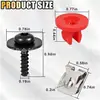 Kit de tornillo perno tuerca clip sujetador para cubierta de motor cubierta de chasis de coche Ford W715835-S300