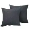 Capa de Almofada de Linho Cor Sólida Sala de Estar Sofá Cama Cabeceira Almofada de Encosto Capa de Almofada Simples