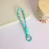 Fio de Contas DIY Criativo Simples Cordão de Celular Porta-Cartão de Boneca Cartão de Embarque Mochila Chaveiro Tecelagem Colorida