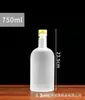 Botella de Vidrio para Vino de Fruta de Alto Valor Botella Vacía Botella de Licor 500ml Botella de Vino Sellada para el Hogar Botella de Vino Vodka