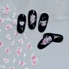 Nuevo Calcomanía para Uñas con Relieve Estéreo 5D Mariposa Flor Encaje Moño Rosa Calcomanía de Uñas de Alta Gama