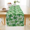 Corredor de mesa de linho estampado para o Dia de São Patrício retangular decoração de mesa de jantar mesa de centro isolamento jogo americano guardanapo