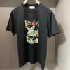 Camiseta unisex de algodón 100%, cuello redondo, manga corta, corte holgado, casual, moderna, con estampado de letras Hermes transfronterizo, AMS Emma S100