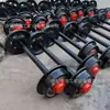 Par de ruedas para vagoneta minera, par de ruedas para vagoneta minera de plataforma tipo fijo, par de ruedas de acero fundido resistente al desgaste de calibre 600