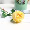 Rosa Imperial Única Flor Rosa Simulada Sala de Estar Sala de Jantar Flor Decorativa Flor de Casamento Parede de Flores Arranjo de Flores Flor Artificial
