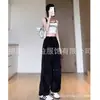 Pantalones Cargo de Paracaídas Americanos Unisex Verano Delgados 2024 Nuevos Sueltos Casuales de Secado Rápido Moda Tendencia Pierna Ancha