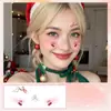 Pegatinas de Tatuaje de Maquillaje Nuevas y Coloridas Transfronterizas Impermeables y a Prueba de Sudor Festival de Música Navideña Evento de Cumpleaños Pegatinas Faciales