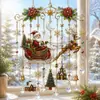 Colgante de ventana de Navidad innovador y lindo de gran venta transfronterizo, decoraciones navideñas para ventana hechas a mano