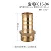 Junta de Pagoda Neumática Cable Exterior Verde Cable Interior de PC Rosca PCF Rosca Exterior Recta a Través de Cable Exterior Rosca Exterior Rosca Interior 8-02 03mm